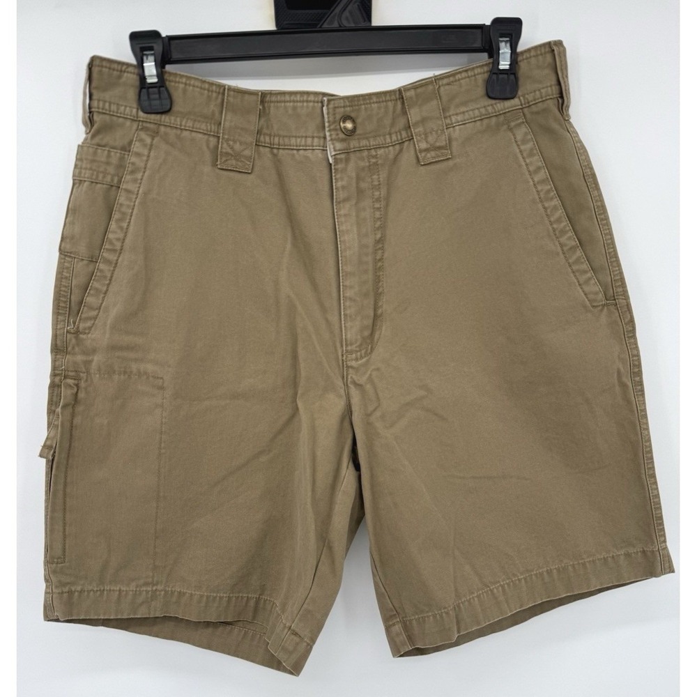 Columbia Cargo Shorts Mens 30 Khaki Tan AM4401 Rugged Cotton Outdoor Utility